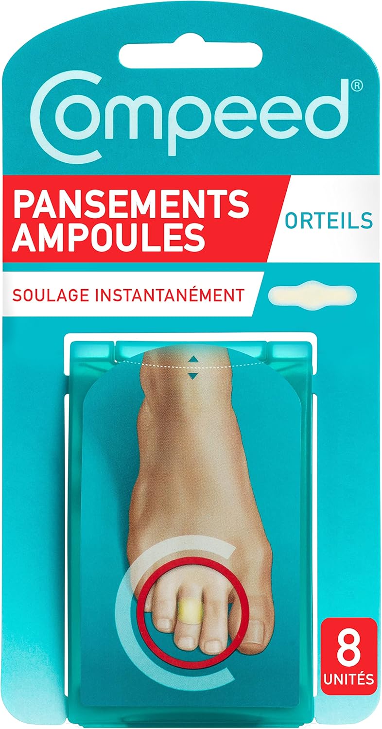 Compeed Toes Blisters Bandages - 8 Count for Instant Relief - Image 1